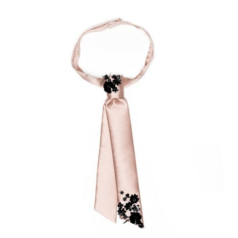 1CI1004-081 CATHERINE OSTI Tie "Flora" Pink (A-K11-E)