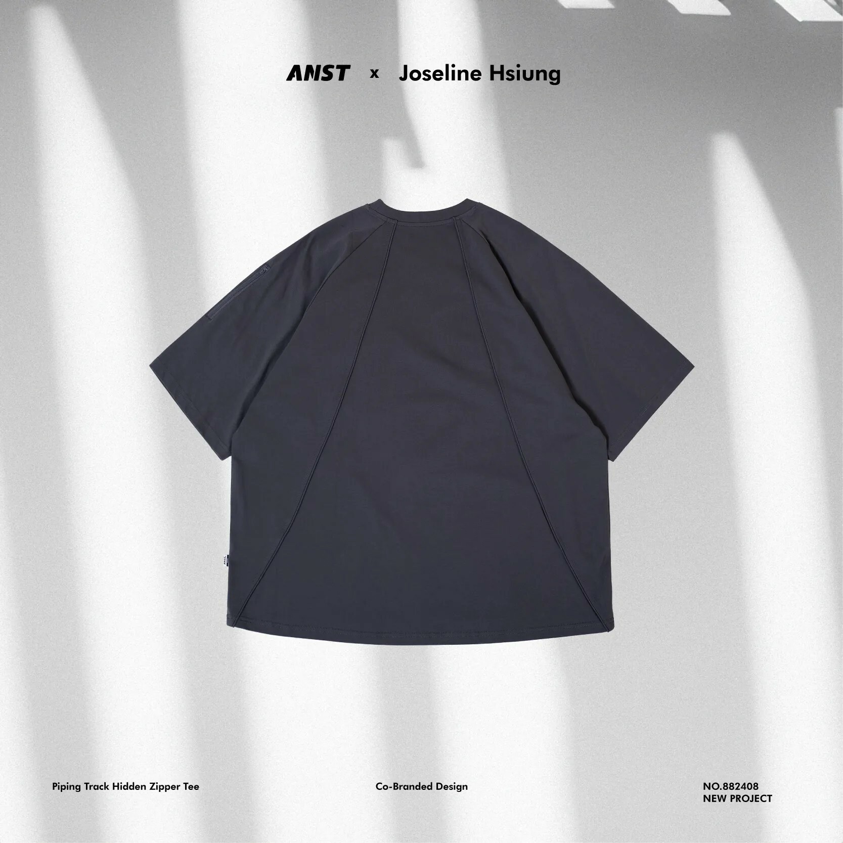 "現貨" ANST x Joseline Hsiung Piping Track Hidden Zipper Tee / AJH.02