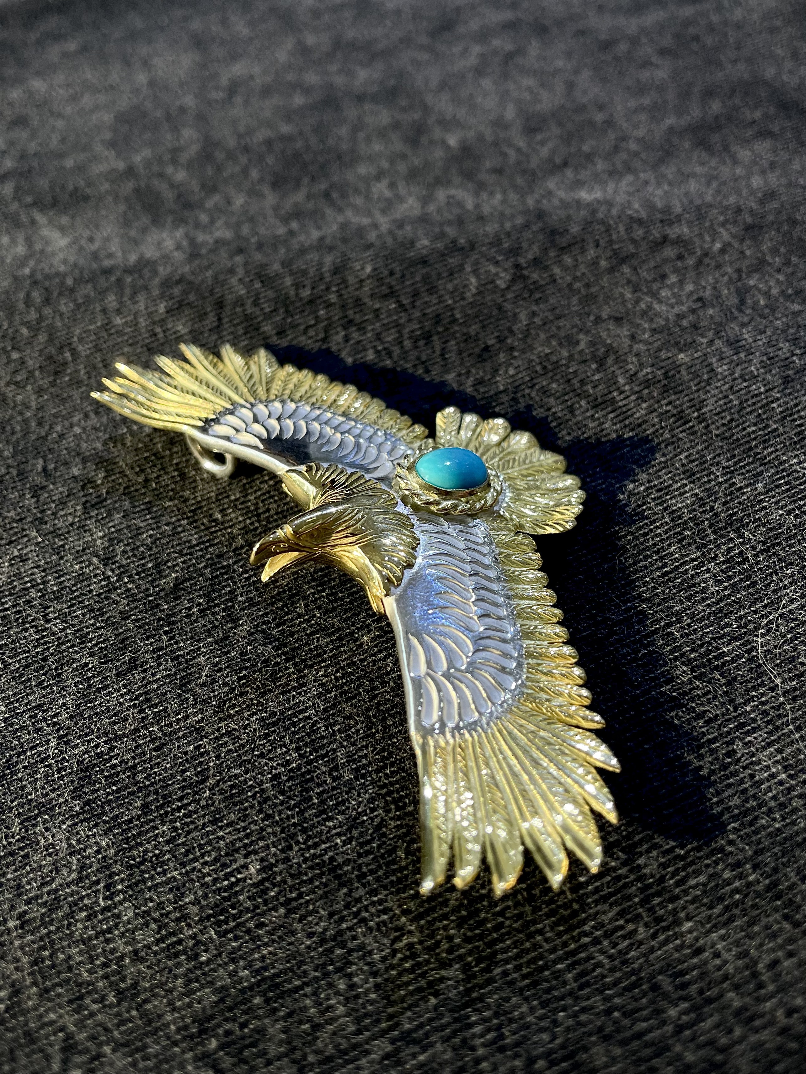 間金金繩松石鷹