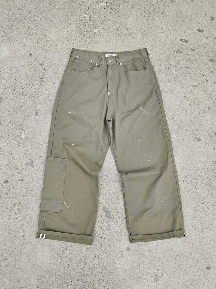 潑墨淨色/洗水牛仔鬆身褲 SPECTOR-090P