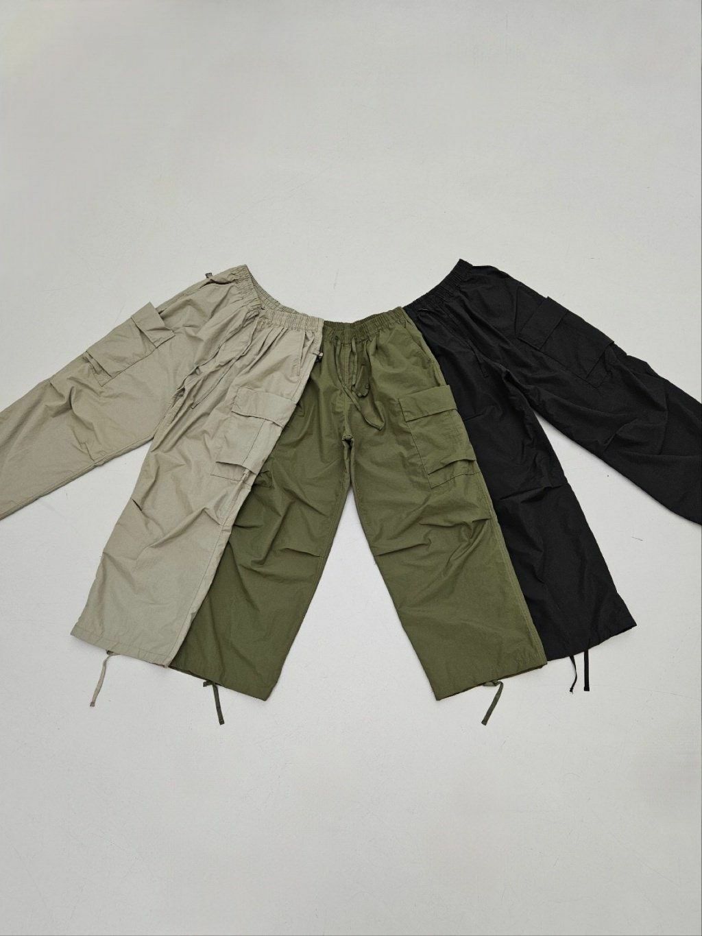 淨色可束腳工裝鬆身褲 SPECTOR-091P