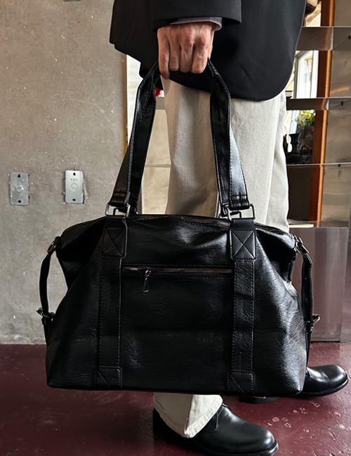 皮革行李袋波士頓包