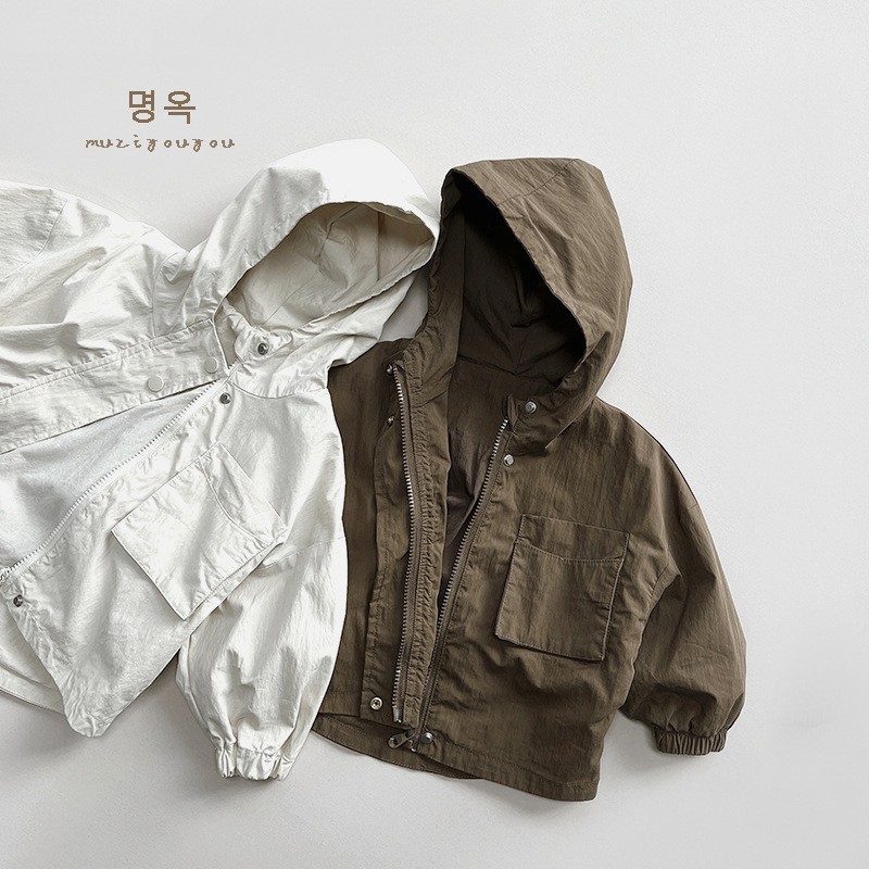 超韓!兩色個性風衣外套