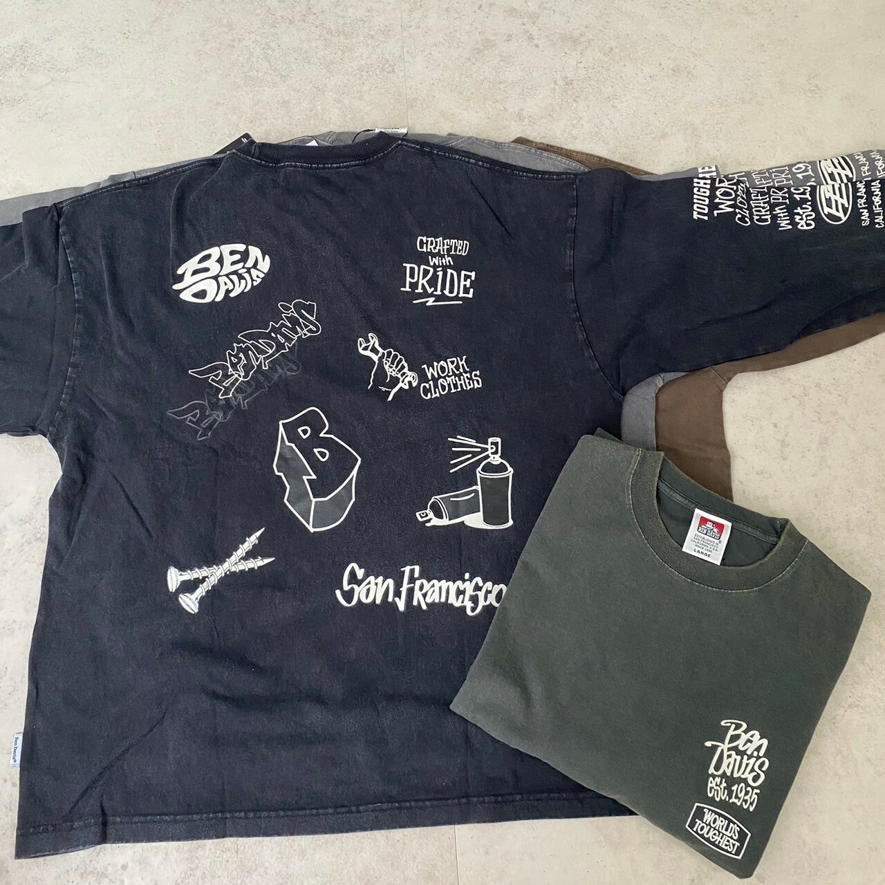 Ben Davis 街頭字體水洗薄長Tee C-24780030