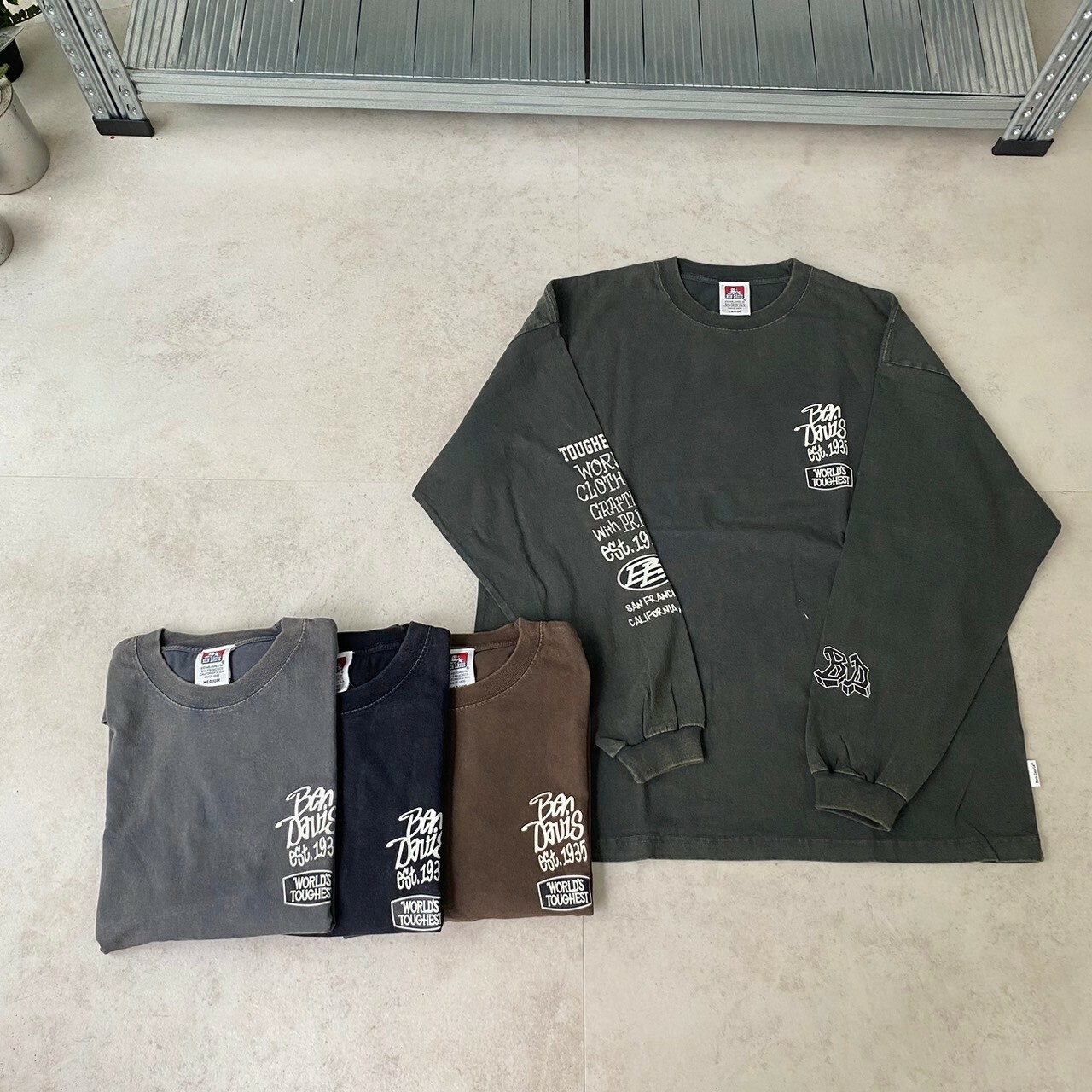 Ben Davis 街頭字體水洗薄長Tee C-24780030