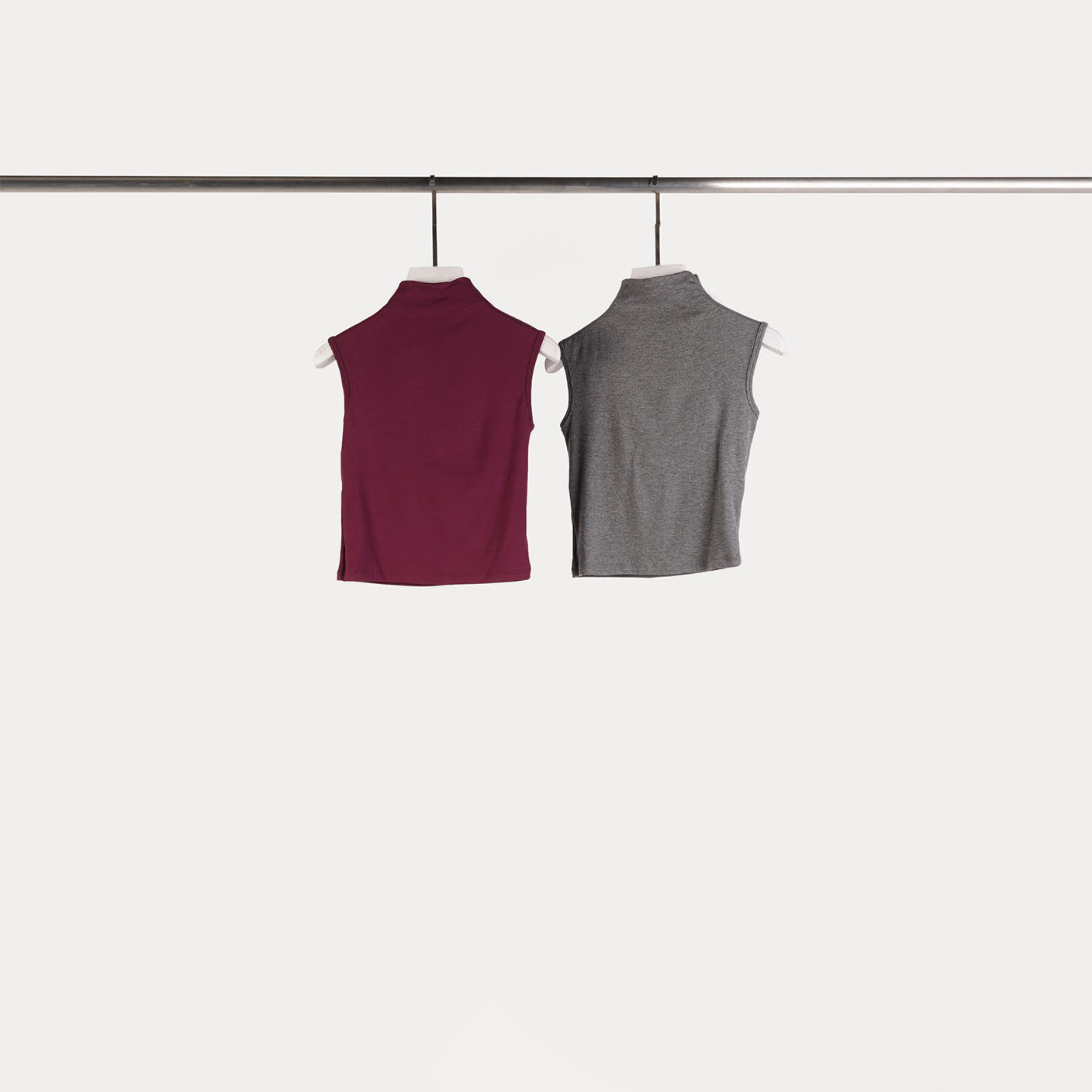 質感壓摺高領Bra Top | 2色