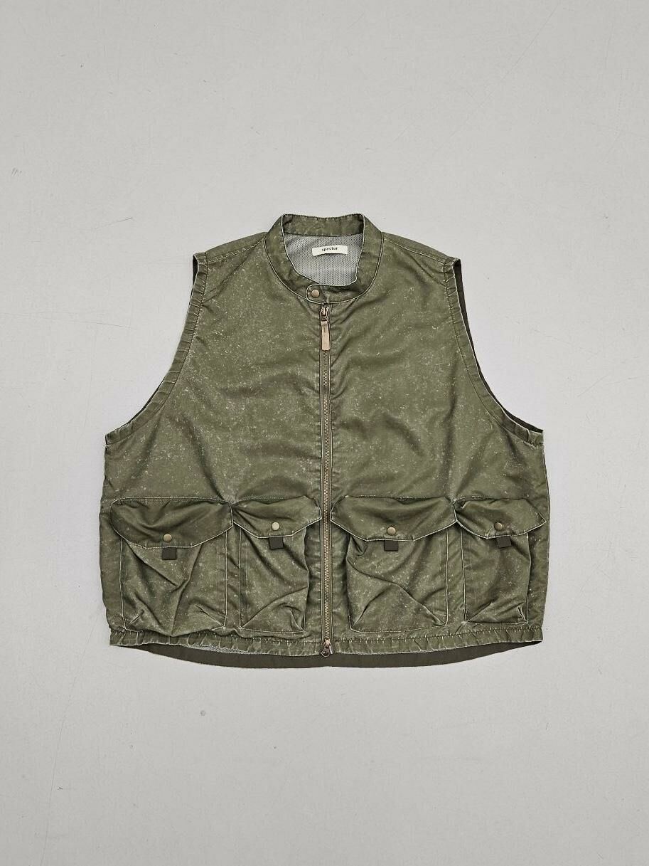 洗水企領拉鍊背心褸 SPECTOR-096V