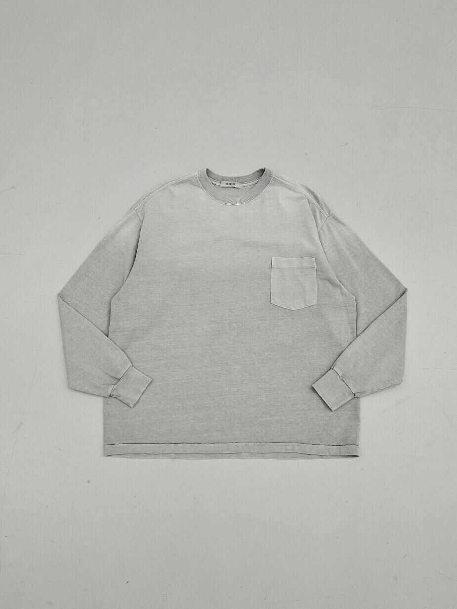 淨色洗水袋口長袖衫 SPECTOR-097T