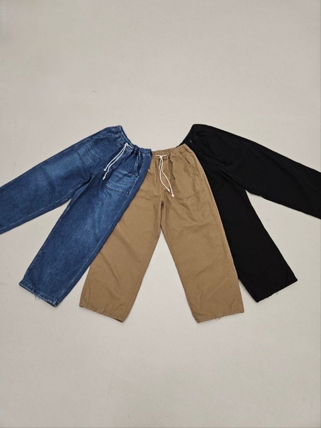 淨色/洗水牛仔鬆身褲 SPECTOR-102P