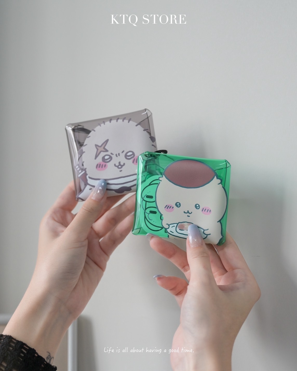 KTQ STORE ‧ 現貨 日本 Chiikawa 吉伊卡哇 透明掛包 零錢包