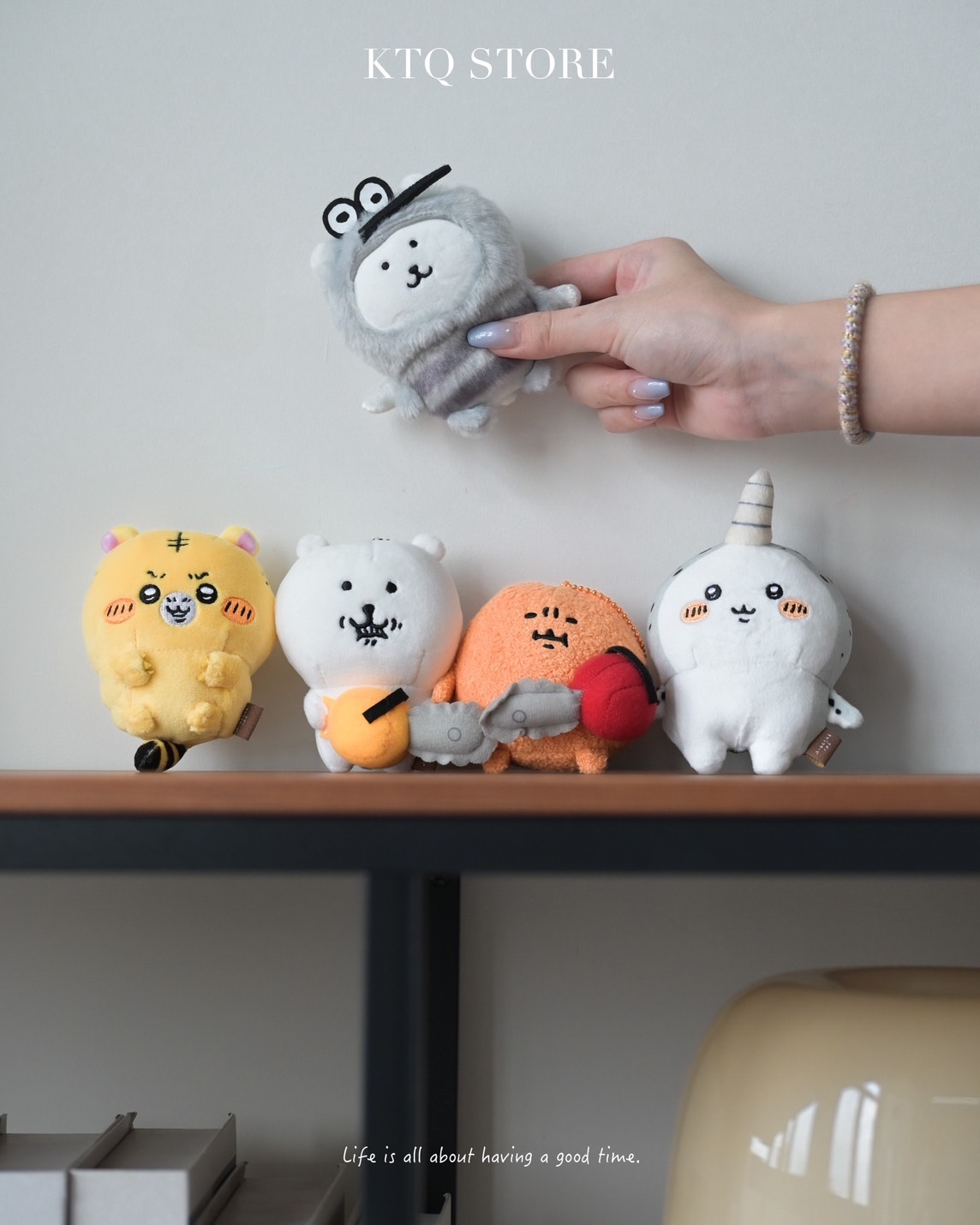 KTQ STORE ‧ 日本 Joke Bear 自嘲熊 小老虎 蚊子熊 電鋸系列 肉餅 獨角鯨 黃斑蹄兔 吊飾