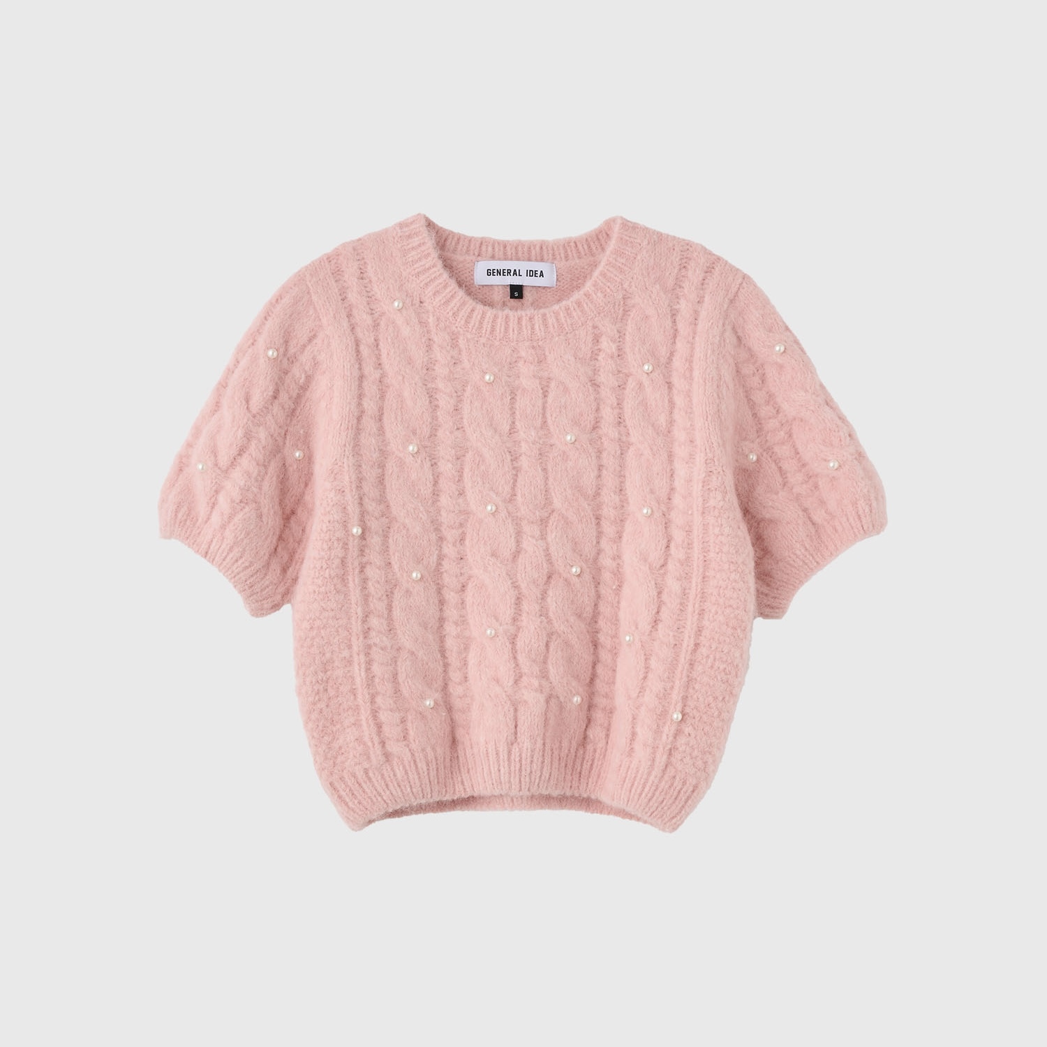[GENERAL IDEA] CABLE PEARL HALF KNIT
