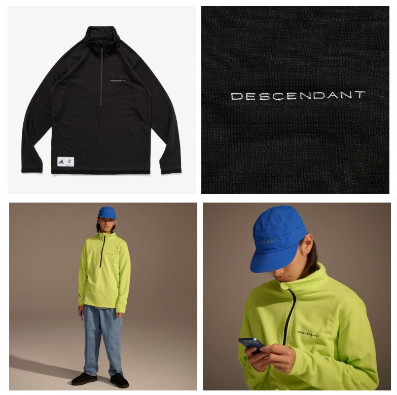 DESCENDANT 2024 A/W SPUR BLOCK FLEECE LS - PRE ORDER ITEM (預訂中)