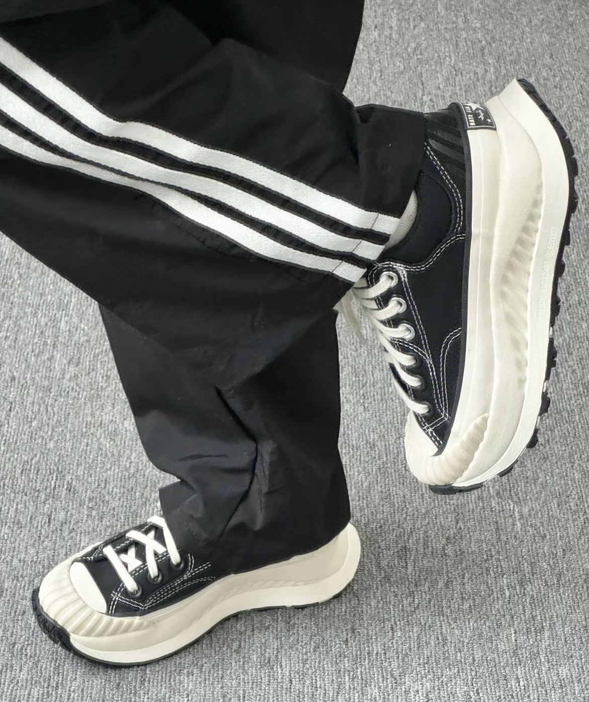 CONVERSE CHUCK 70 AT-CX 黑色餅乾鞋低筒A06557C