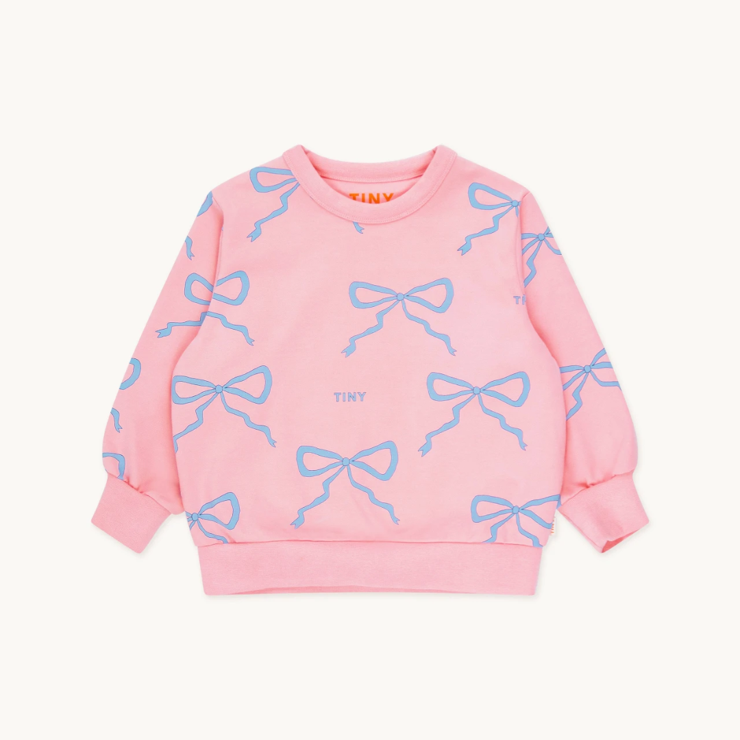 TINYCOTTONS│Bows Sweatshirt蝴蝶結衛衣．Peach