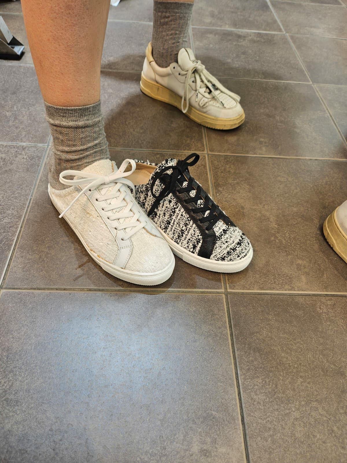 SH3004 小香風Tweed料波鞋