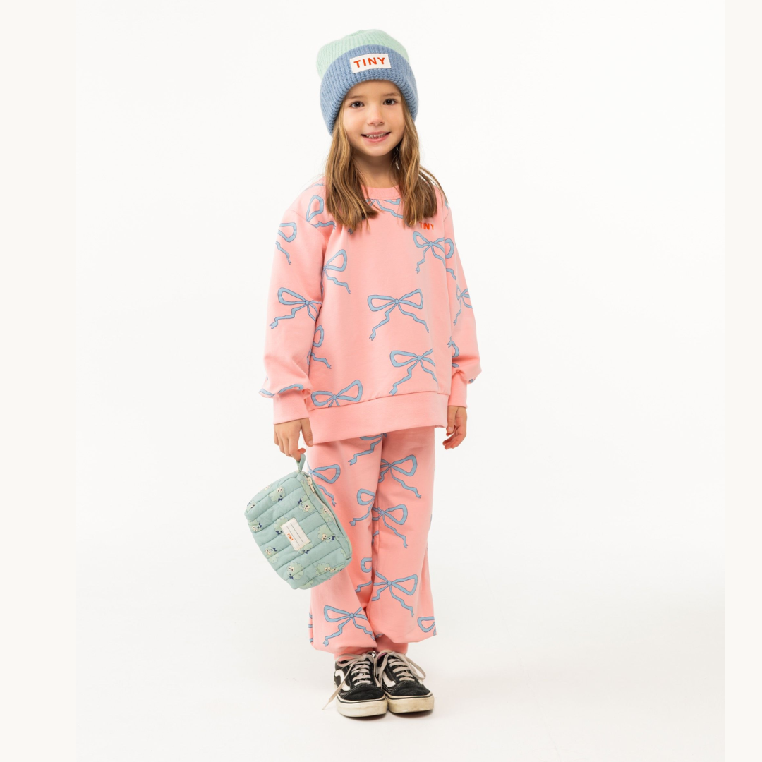 TINYCOTTONS│Bows Sweatshirt蝴蝶結衛褲．Peach