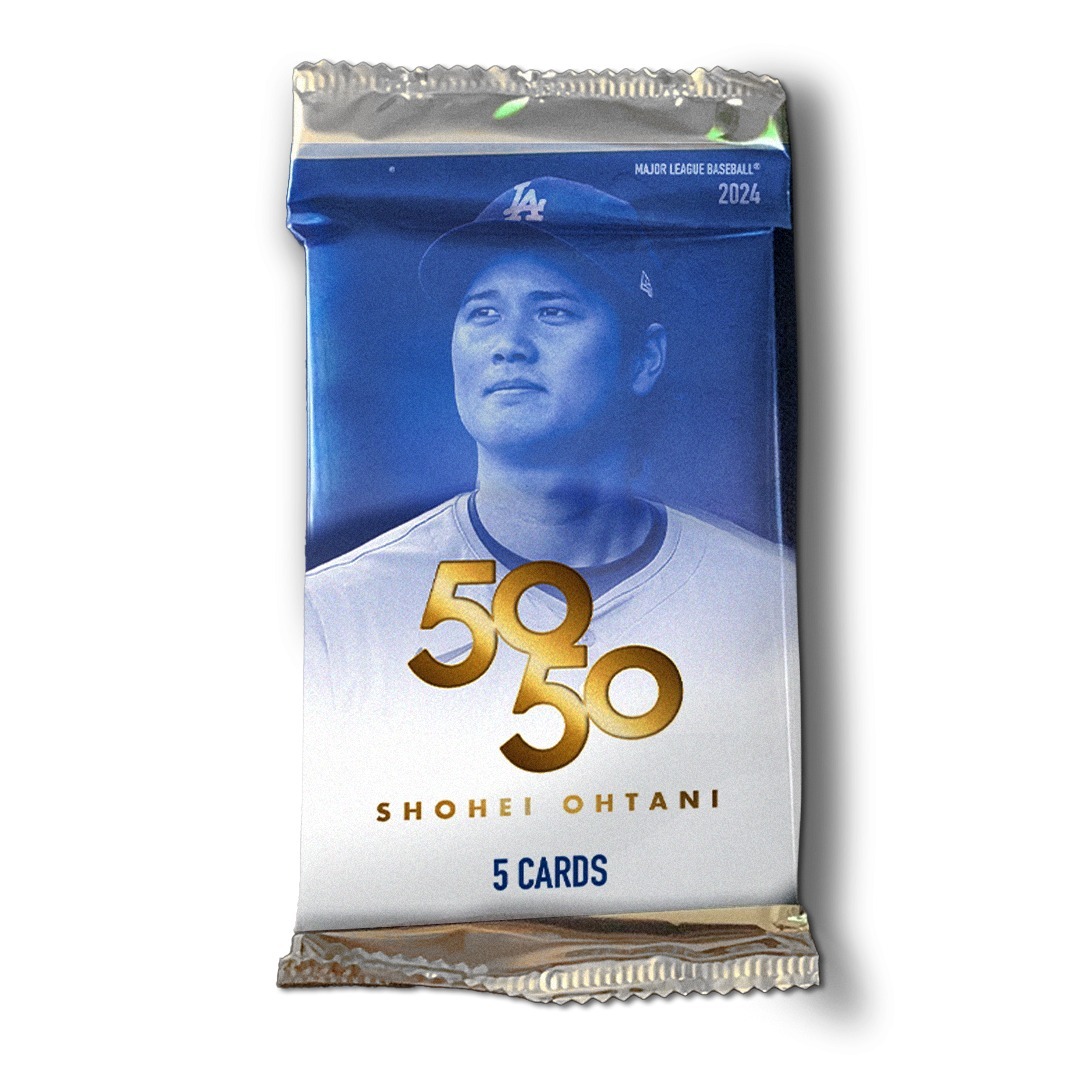 大谷翔平 50/50 Club 一包5入組合卡包