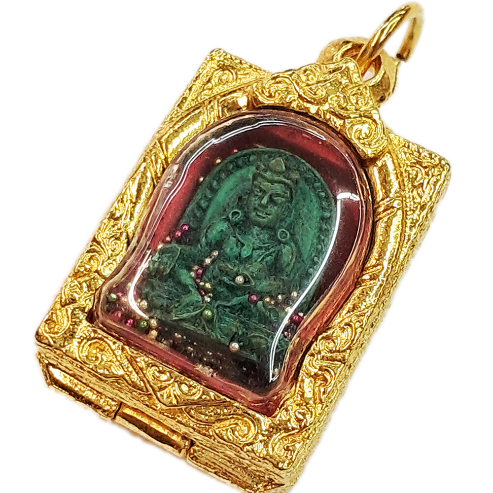 黃財神{綠松石}+供珠佛牌【十方】140179