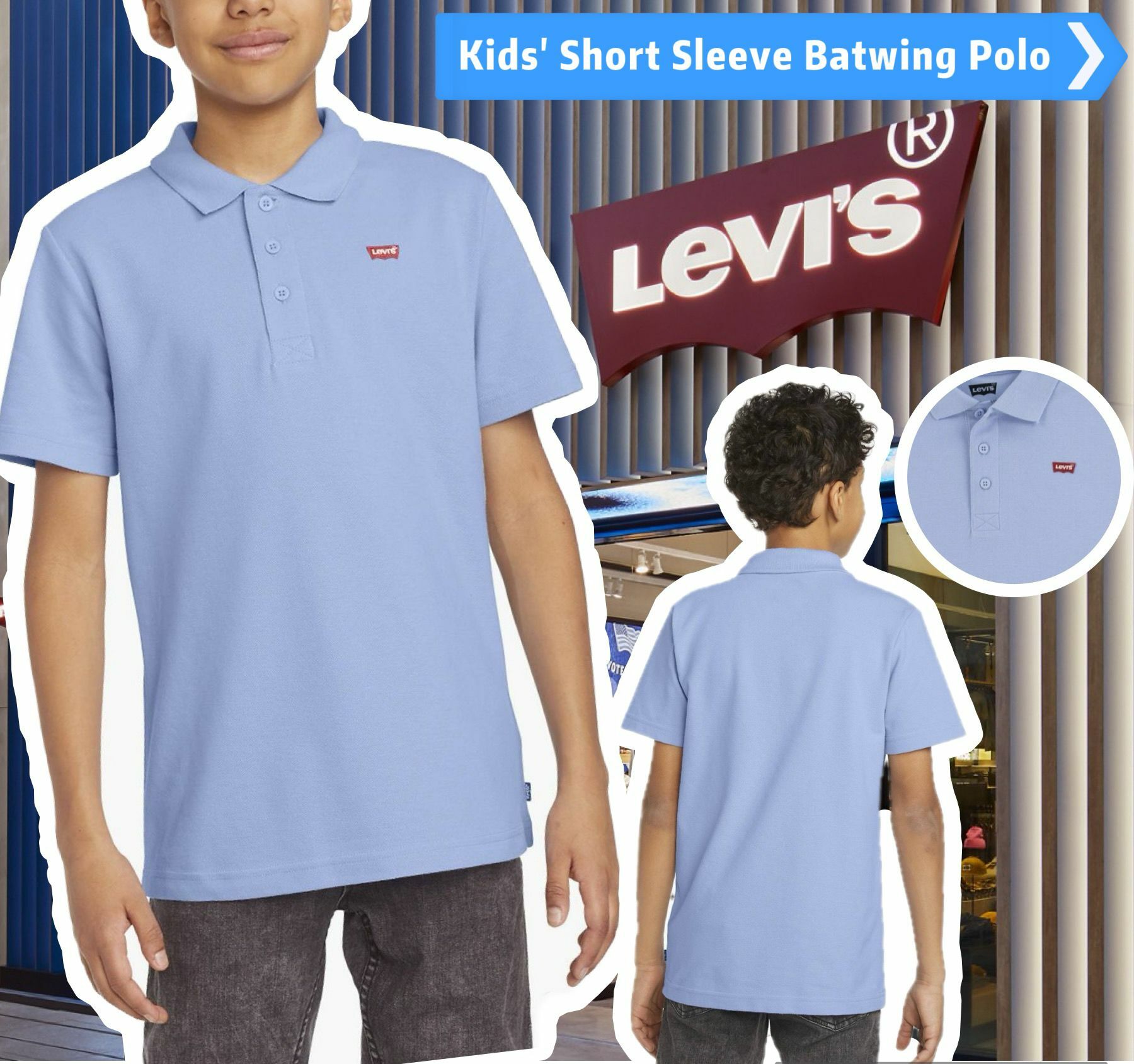 【預購】LEVIS Batwing G093005 中童POLO短袖