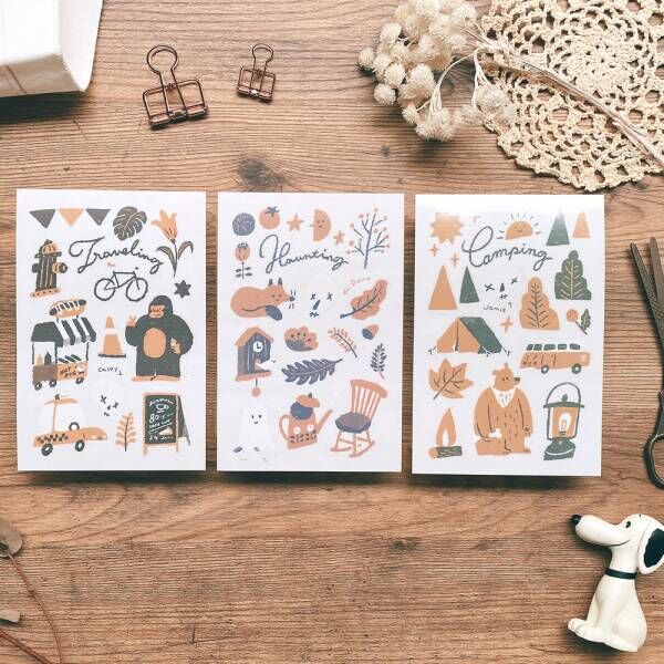 酒 3入感壓 轉印貼紙｜迪夢奇 Dimanche