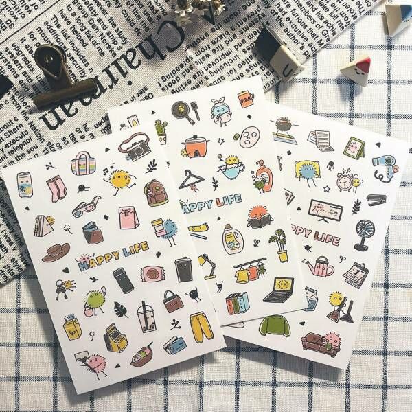 圓眼君日常 3入感壓 轉印貼紙｜迪夢奇 Dimanche