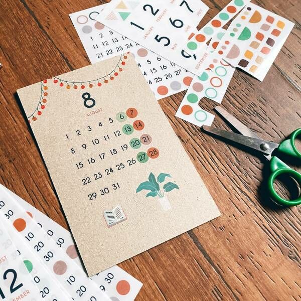 日期v.2 5入感壓 轉印貼紙｜迪夢奇 Dimanche