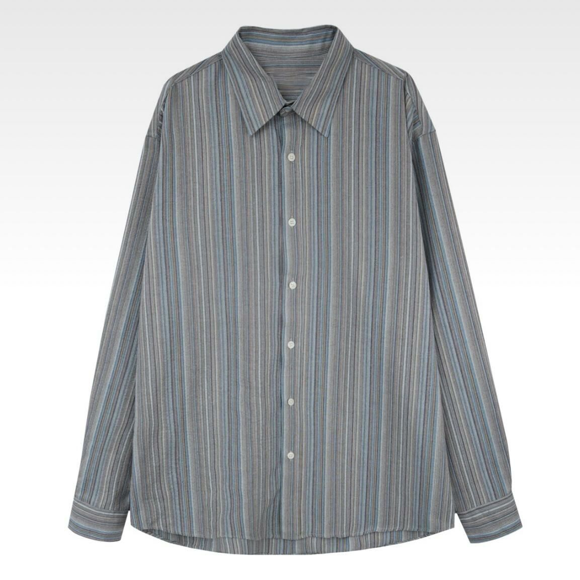 直紋長袖恤衫 S2282