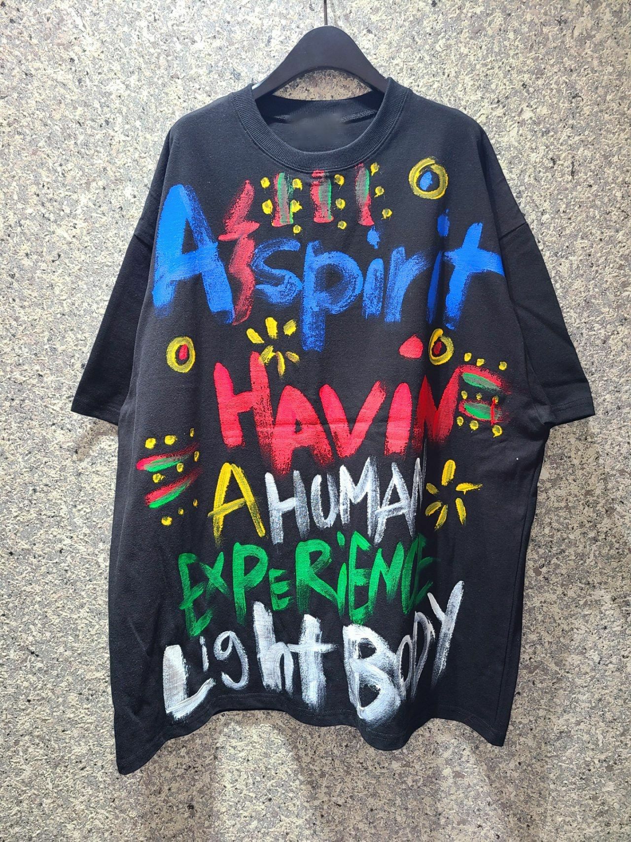 OverSize塗鴉英文字短袖Tee T5593