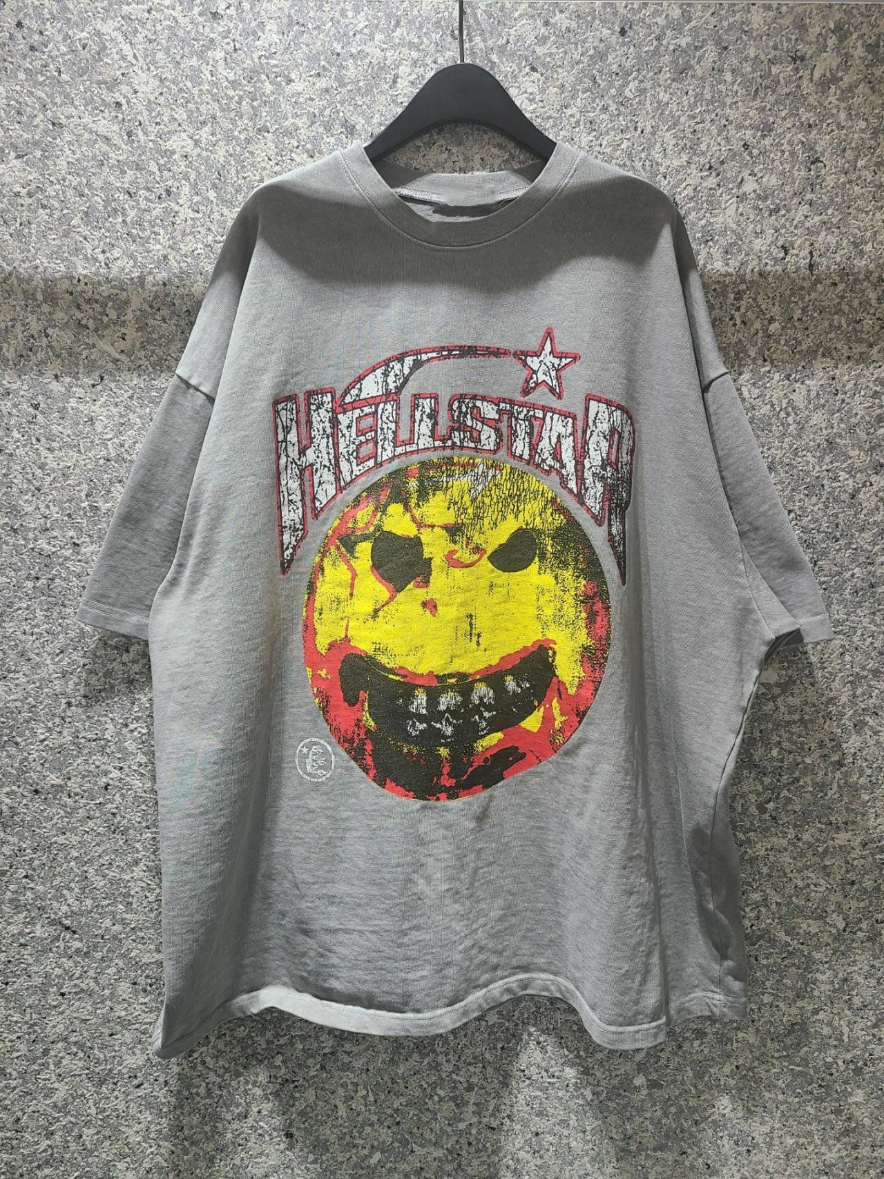 OverSize洗水哈哈笑英文字短袖Tee T5595