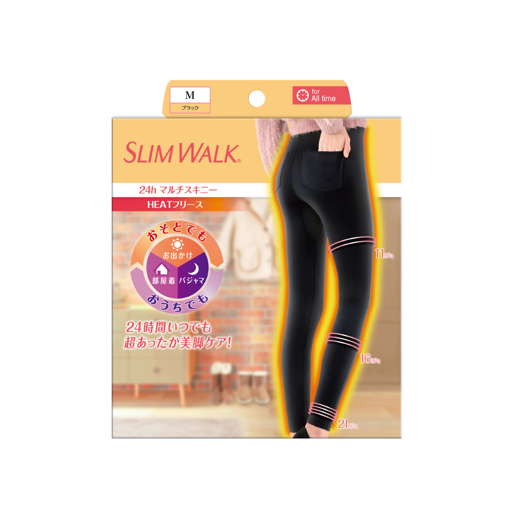 【SLIMWALK】全功能美腿壓力褲(保暖絨)