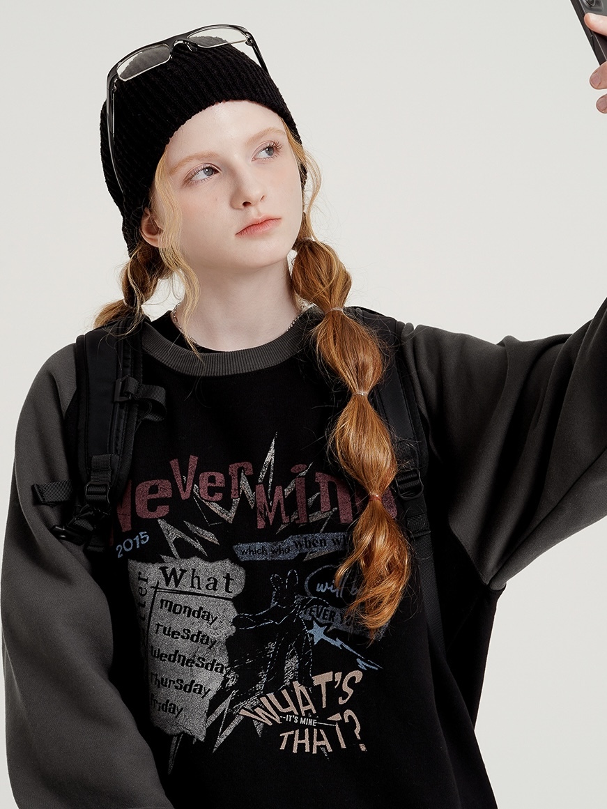 <預購> 韓國WV PROJECT Never Mind🐰高磅刷毛大學T