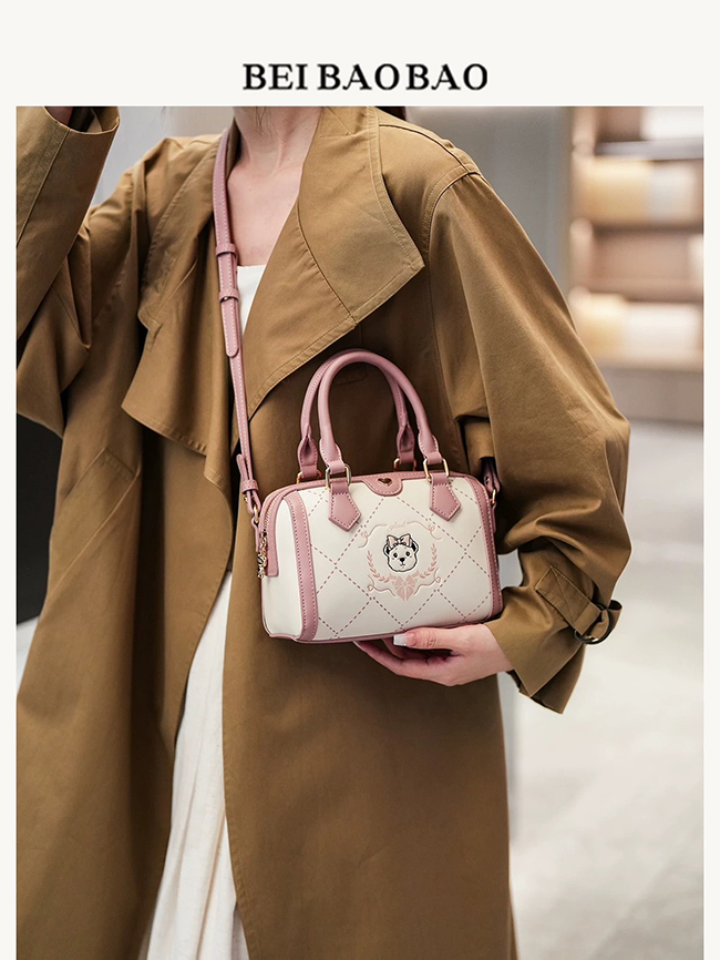 🔥熱銷下殺優惠🔥小波士頓刺繡蝴蝶結熊熊包-現貨