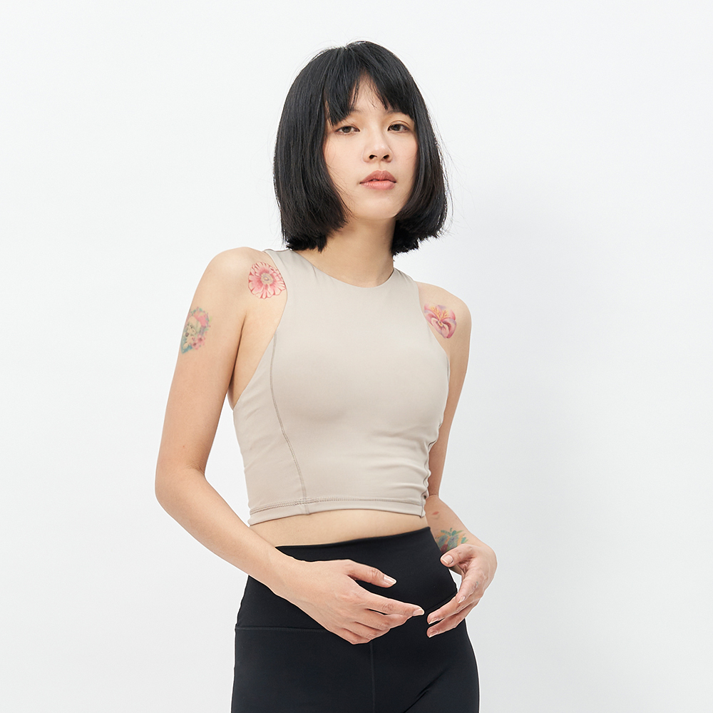 TBA Live in Style Body Bra 女 淺摩卡 運動內衣 削肩 背心 TBAW214BA02-BN