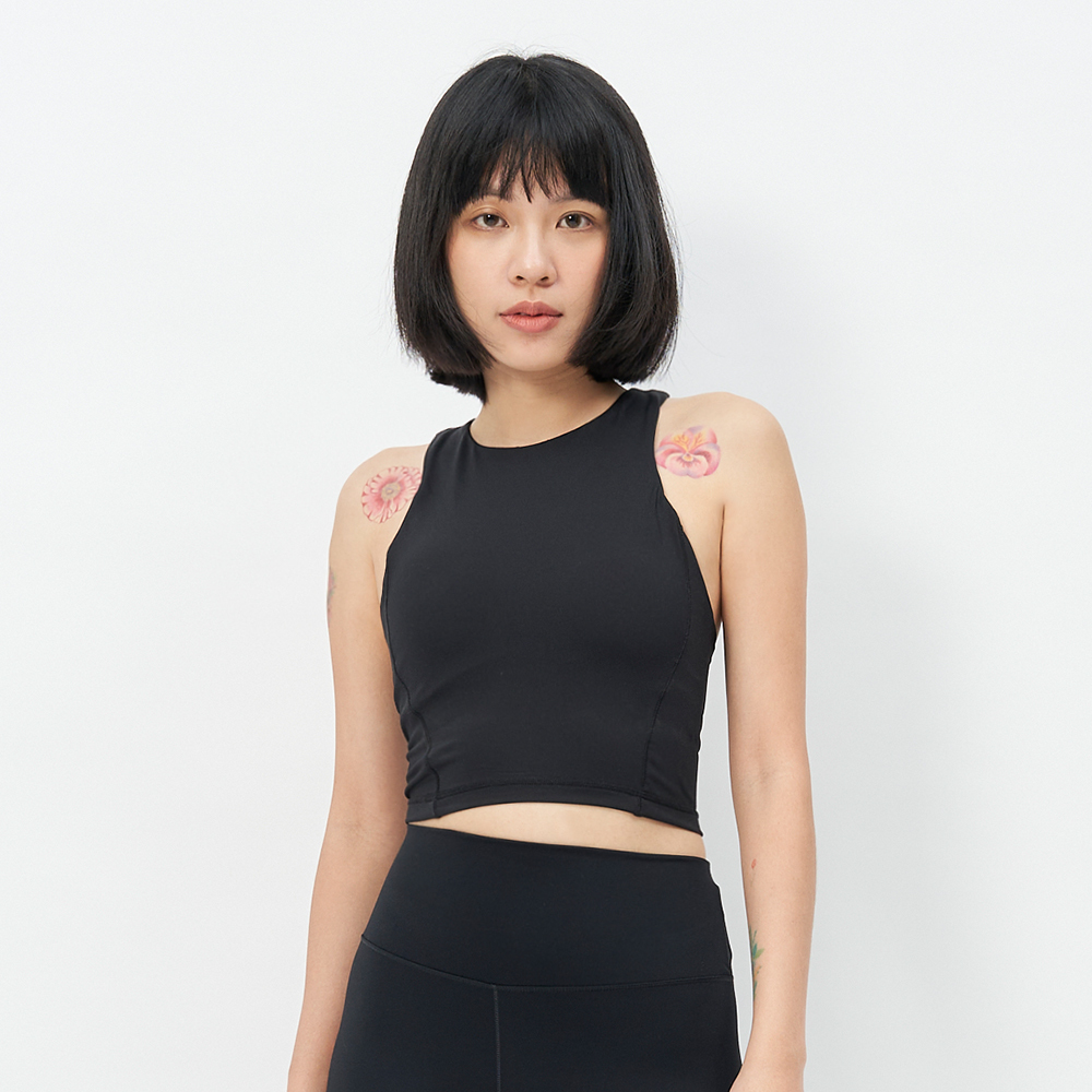 TBA Live in Style Body Bra 女 極致黑 運動內衣 削肩 背心 TBAW214BA02-BK