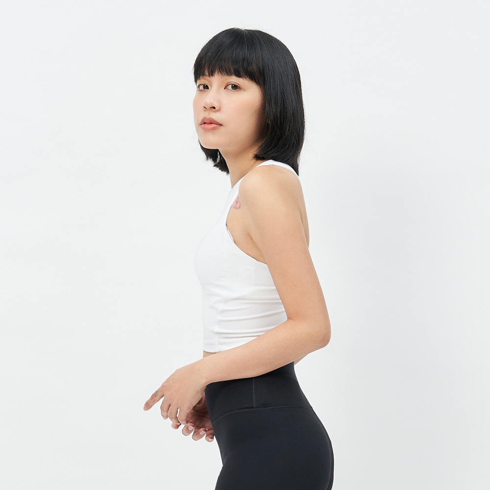 TBA Live in Style Body Bra 女 純淨白 運動內衣 削肩 背心 TBAW214BA02-WH