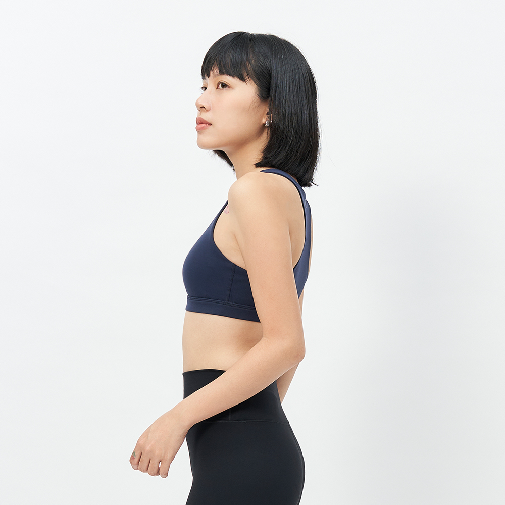 TBA All Day Crop Bra 女 深夜藍 運動 訓練 瑜珈 可拆式 運動內衣 TBAW213BA01-BL