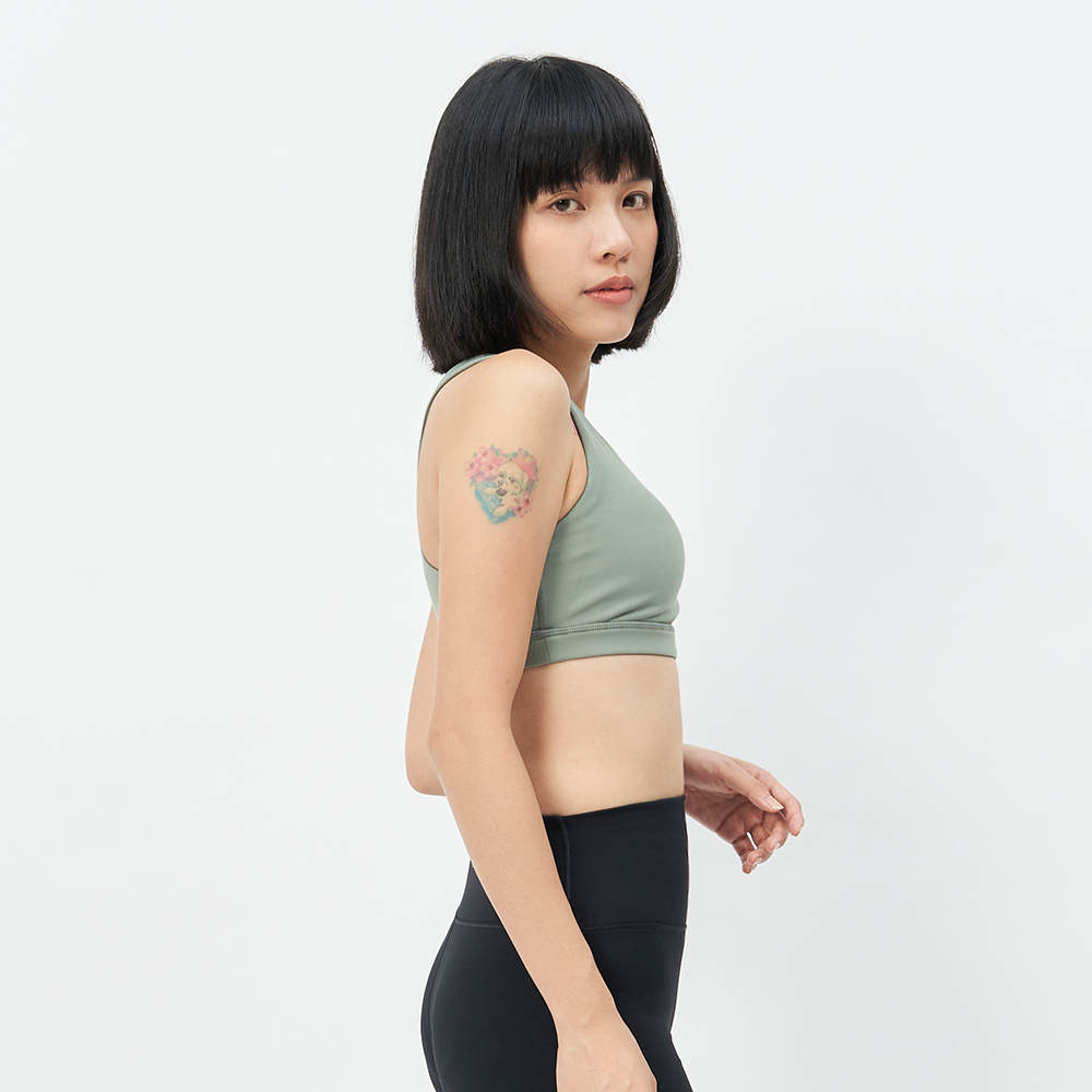 TBA All Day Crop Bra 女 橄欖綠 運動 訓練 瑜珈 可拆式 運動內衣 TBAW213BA01-GN