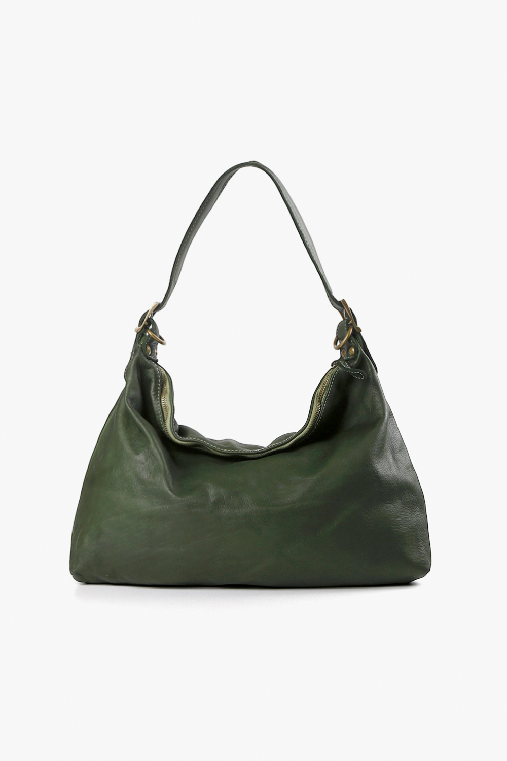 Ana 極簡方型側背包 深綠