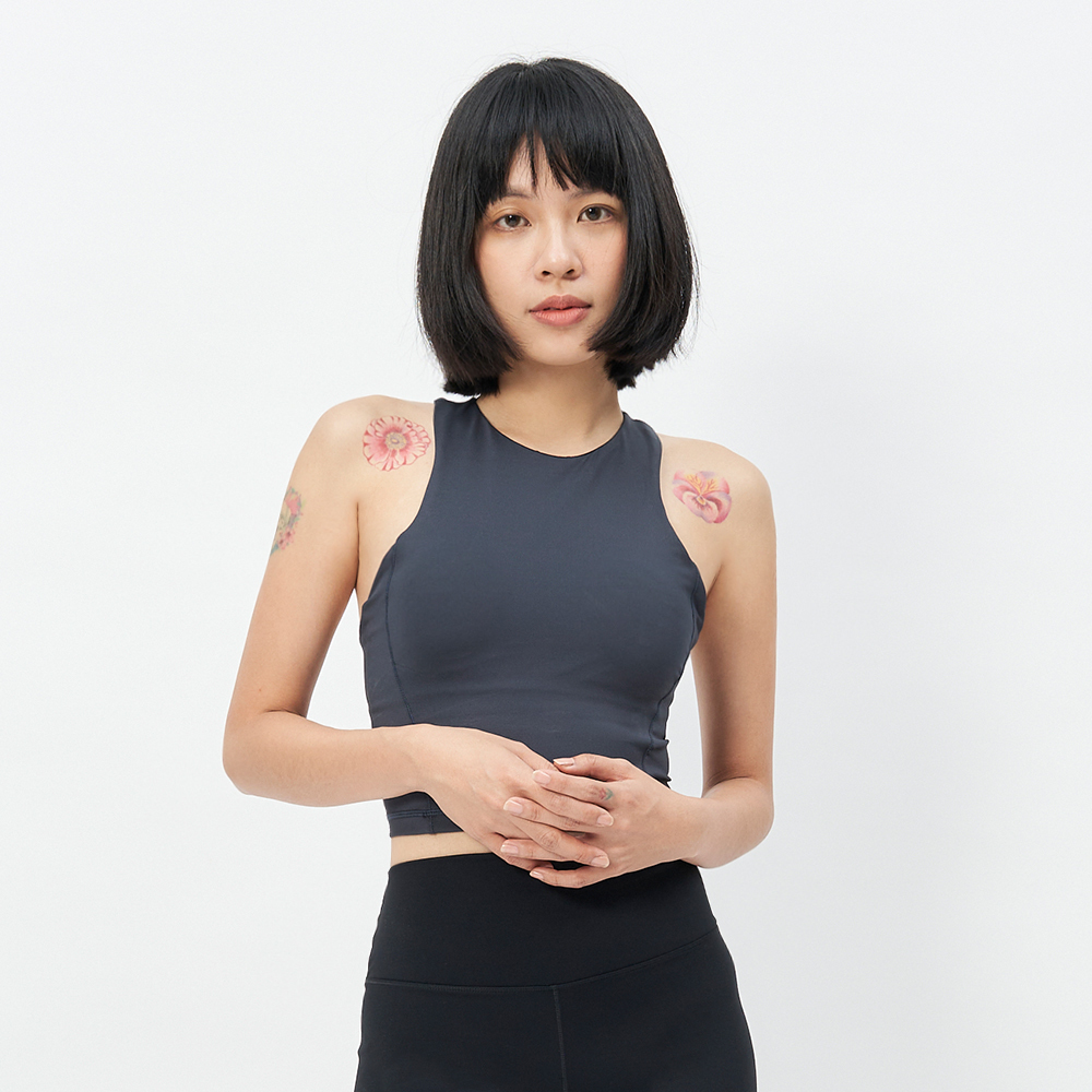 TBA Live in Style Body Bra 女 黛墨藍 運動內衣 削肩 背心 TBAW214BA02-BL