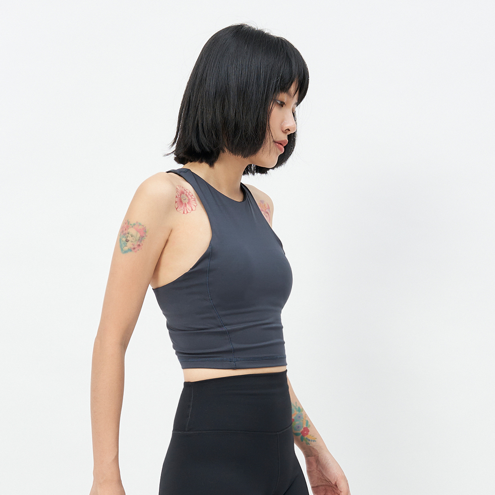 TBA Live in Style Body Bra 女 黛墨藍 運動內衣 削肩 背心 TBAW214BA02-BL