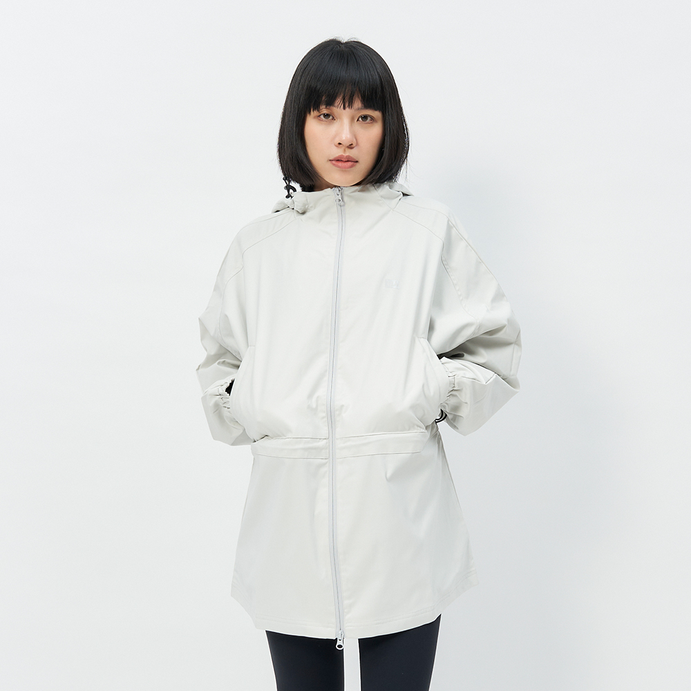 TBA Venus Wind Jacket 女 月暮白 連帽 防風 防潑水 中長版 外套 TBAW214JK01-WH