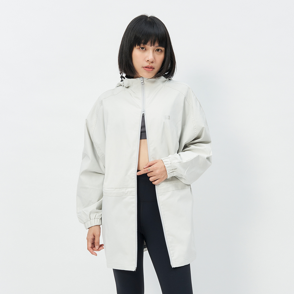 TBA Venus Wind Jacket 女 月暮白 連帽 防風 防潑水 中長版 外套 TBAW214JK01-WH