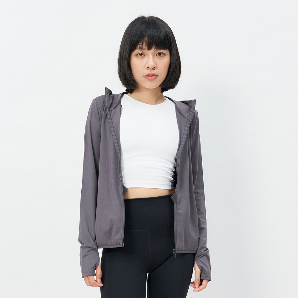 TBA Cool Up Jacket 女 大象灰 連帽 輕薄 透氣 運動 訓練 外套 TBAW213CT01-GY