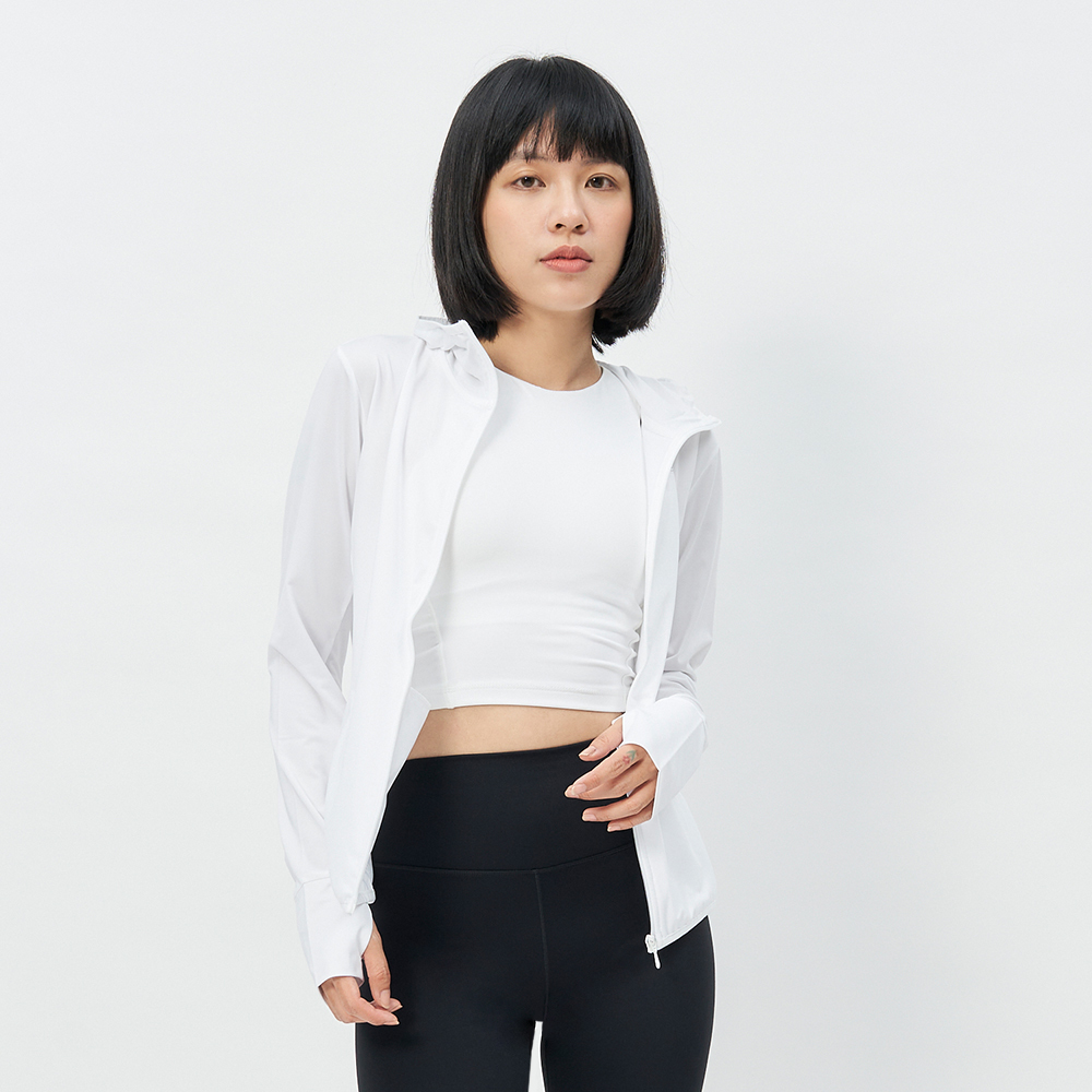 TBA Cool Up Jacket 女 純淨白 連帽 輕薄 透氣 運動 訓練 外套 TBAW213CT01-WH