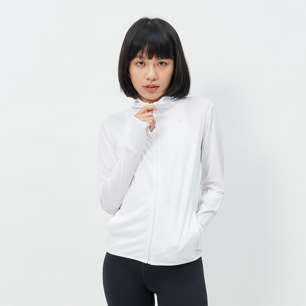 TBA Cool Up Jacket 女 純淨白 連帽 輕薄 透氣 運動 訓練 外套 TBAW213CT01-WH