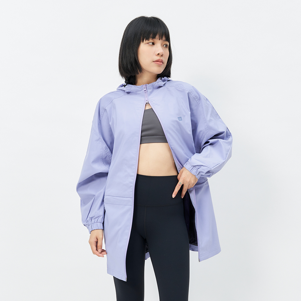 TBA Venus Wind Jacket 女 迷迭紫 連帽 防風 防潑水 中長版 外套 TBAW214JK01-VY