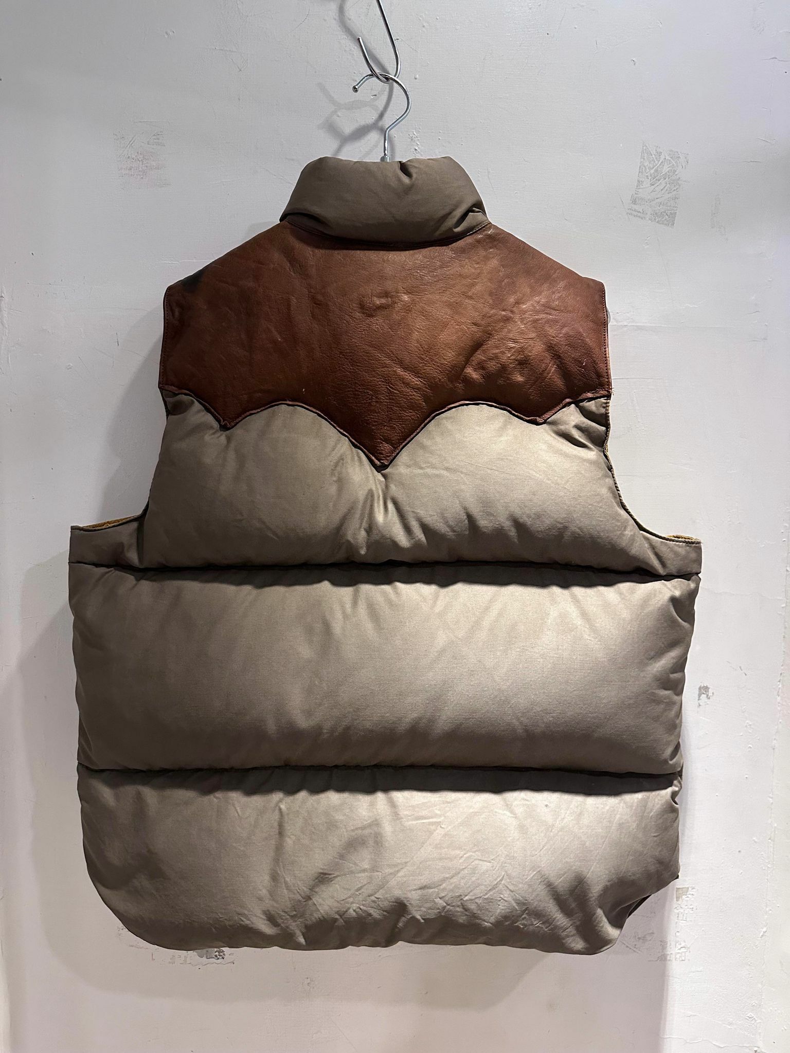 00's RRL Leather York Down Vest (RockyMountainFeatherbed Type)