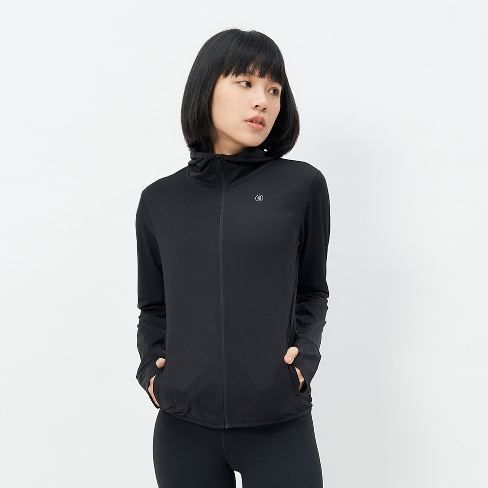 TBA Cool Up Jacket 女 極致黑 連帽 輕薄 透氣 運動 訓練 外套 TBAW213CT01-BK