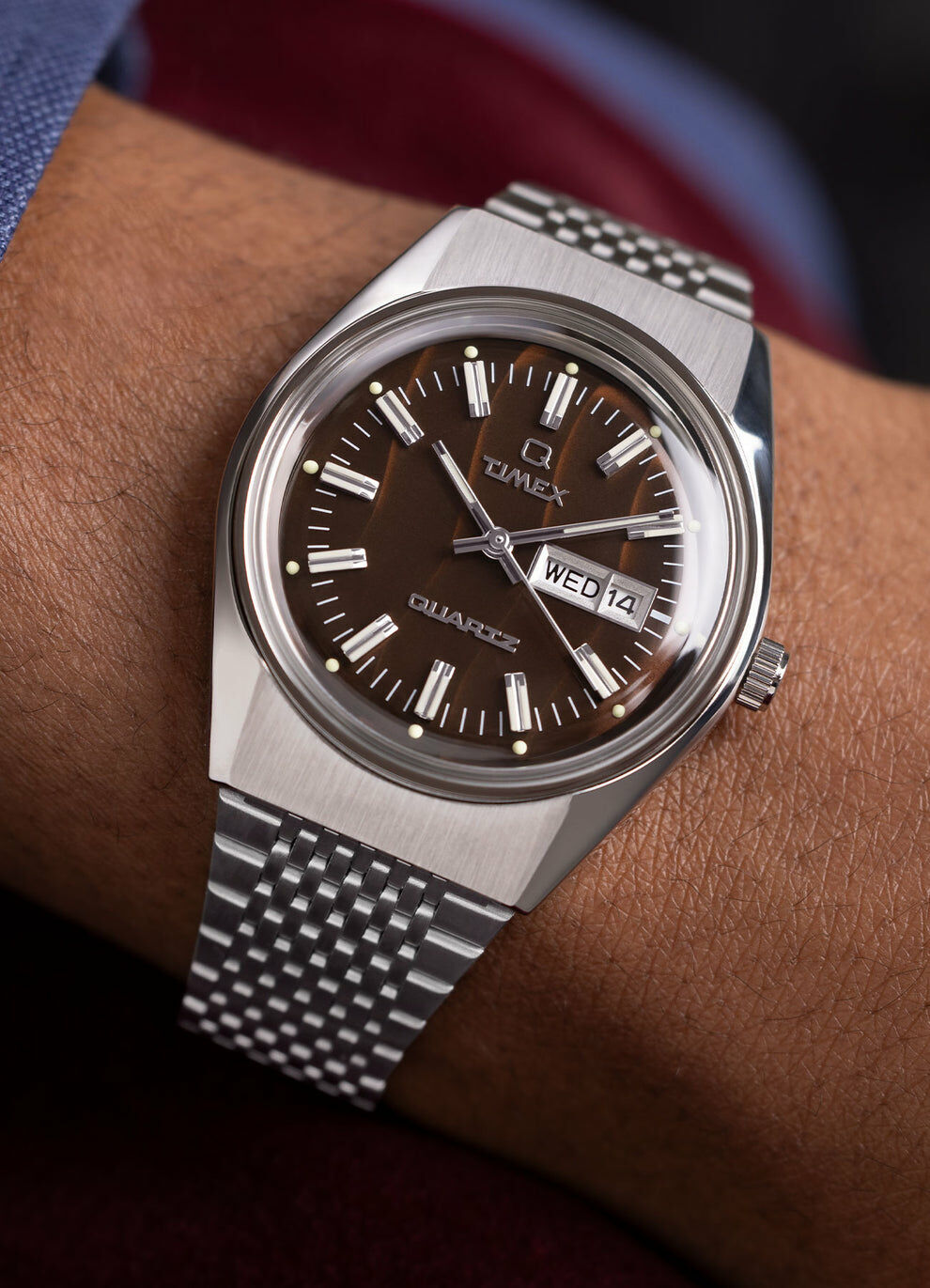 Q Timex Falcon Eye TW2W62400 38mm 復古款 鋼帶石英錶